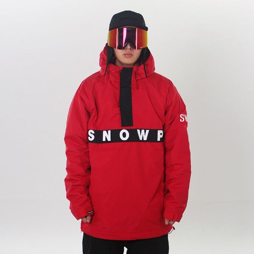 Snowp /스놉 SWP ANORAK JACKET - RED/BLK
